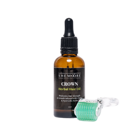 Crown Hair Oil & Derma Roller Duo