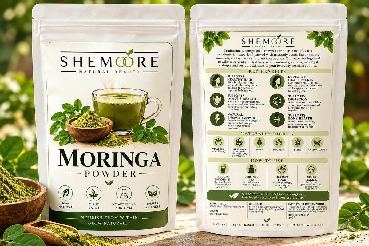 Shemoóre Moringa Powder | 100% Moringa Leaf Powder | 100g